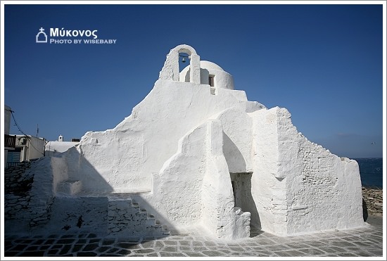 希臘自助遊記【11】Mykonos．奶油般的教堂