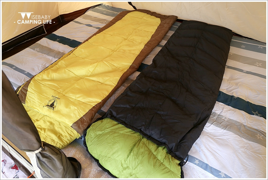 露營裝備 | 開箱。QTACE羽絨睡袋T1-6001黑綠