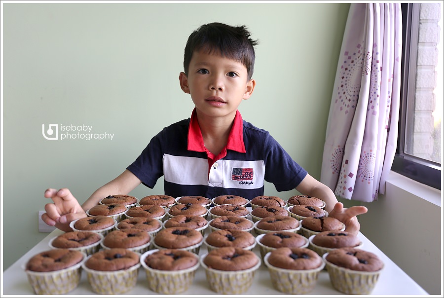 [兒子] Ryan-七歲生日快樂．巧克力杯子蛋糕