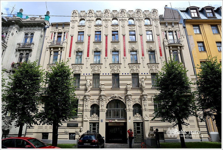 拉脫維亞｜首都里加歐洲之最．里加使館區新藝術建築群Art Nouveau