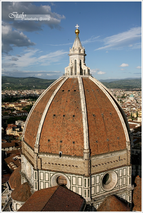 [義大利親子自助] 景點-Firenze::托斯卡尼豔陽下登喬托鐘塔Campanile di Giotto