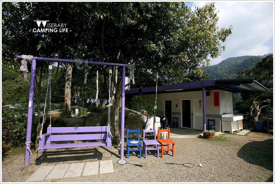 露營 | 新竹尖石。慢森活露營區．色彩繽紛的紫色營地
