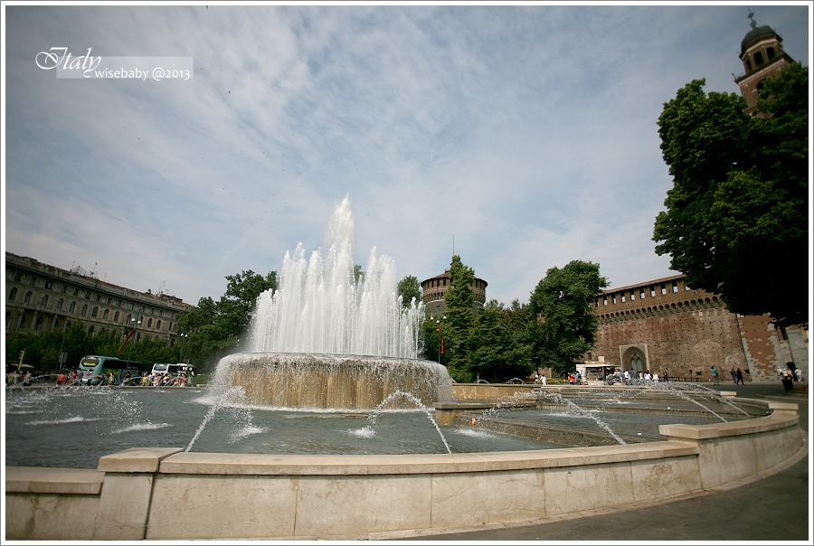 [義大利親子自助] 景點-Milano::米蘭散步地圖(二)．感恩聖母教堂&最後的晚餐、斯福爾扎城堡