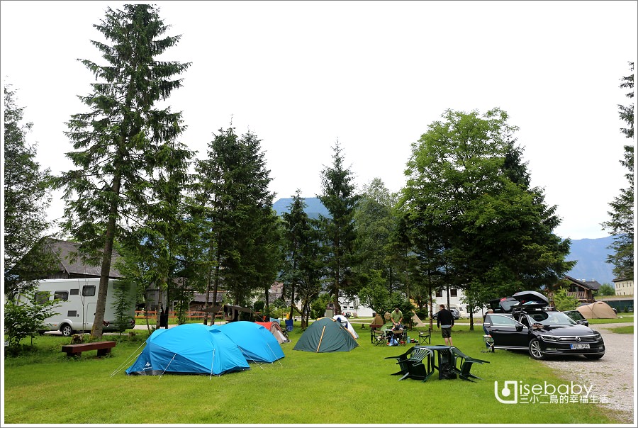 奧地利｜露營。Camping Klausner-Holl．Hallstatt哈修塔特夢幻營地