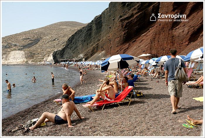 希臘自助遊記【53】Santorini．Perissa Beach與Red Beach